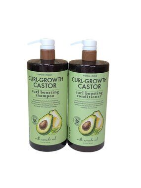 Pharm Table Curl-Growth Castor Curl Boosting Shampoo & Conditioner Avocado Oil
